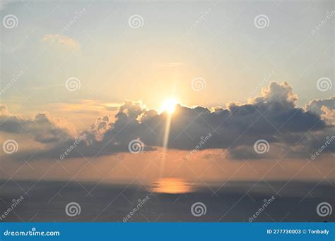 Beautiful Panoramic Sky and Sunset View on Tropical Beach in Thailand Stock Image - Image of ...