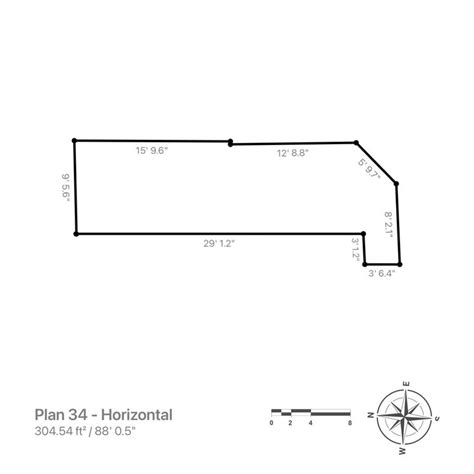 The Diagram Shows How To Draw A Horizontal Line With Two Points On Each