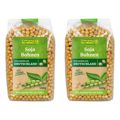 Rapunzel Sojabohnen 2er Pack 2 X 500 G Bio Amazon De