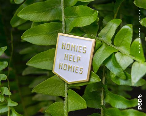 Homies Help Homies Banner Enamel Pin Etsy