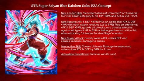 Str Ssbkk Goku Eza Concept Dbzdokkanbattle