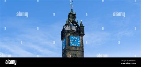 Tolbooth Clock Steeple Tower In Merchant City Area Of Glasgow Stock