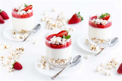 Popcorn Strawberry Cheesecake Im Glas Crane Cuisine