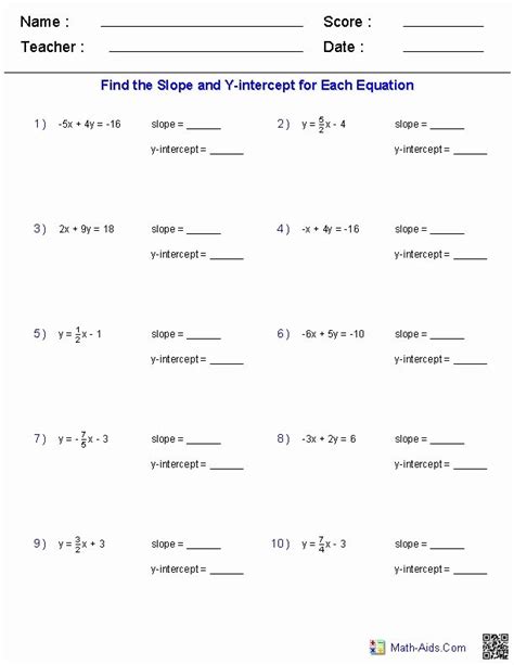 Function Worksheet Algebra