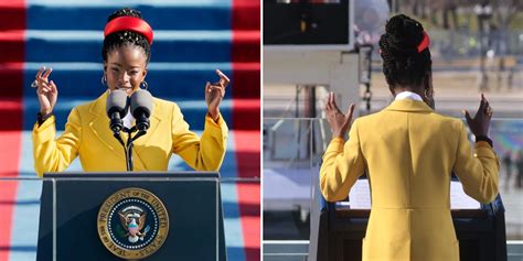 Inaugural Poet Amanda Gorman Wore an Iconic and Symbolic Yellow Coat ...