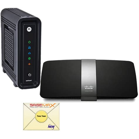 Motorola Linksys E4200v2 Router And Motorola Sb6121 Modem Bandh