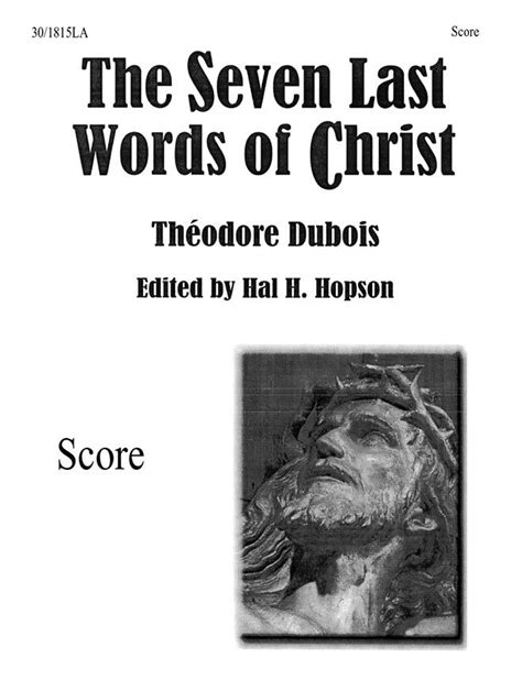 The Seven Last Words Of Christ Von Theodore Dubois Orchester Noten