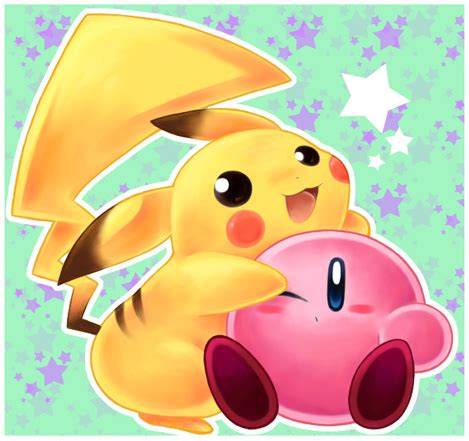 pikachu and kirby by SakikoAmana on DeviantArt