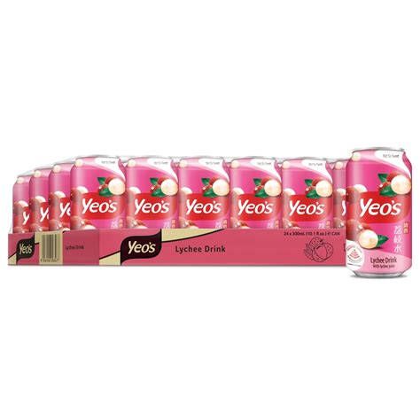 Yeos Lychee Drink 300ml 24s Halal Shopee Singapore