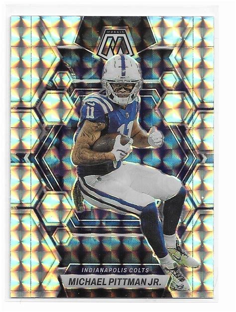 2023 Mosaic Michael Pittman Jr Silver Mosaic Prizm Indianapolis Colts