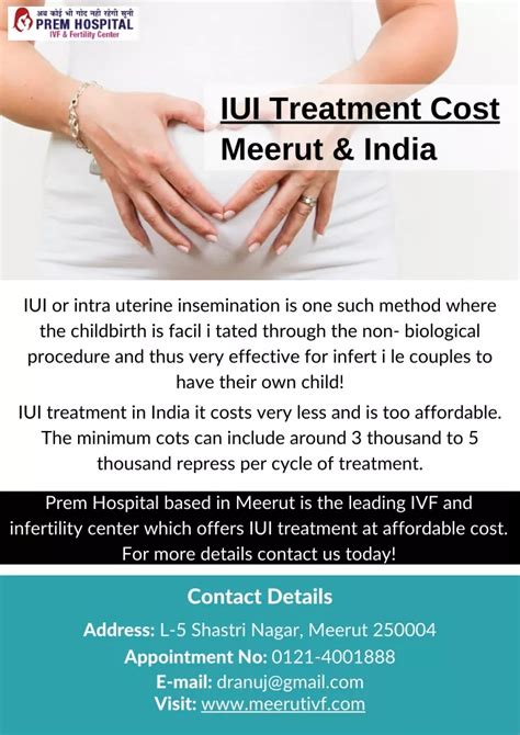 PPT IUI Cost Meerut And India Prem Hospital PowerPoint Presentation