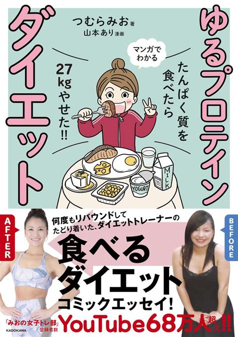 「たんぱく質を食べたら27kgやせた！！ マンガでわかる ゆるプロテインダイエット」 つむら みお コミックエッセイ （電子版） Kadokawa