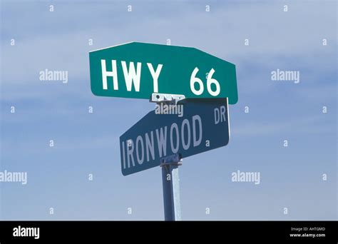 A highway 66 sign Stock Photo - Alamy