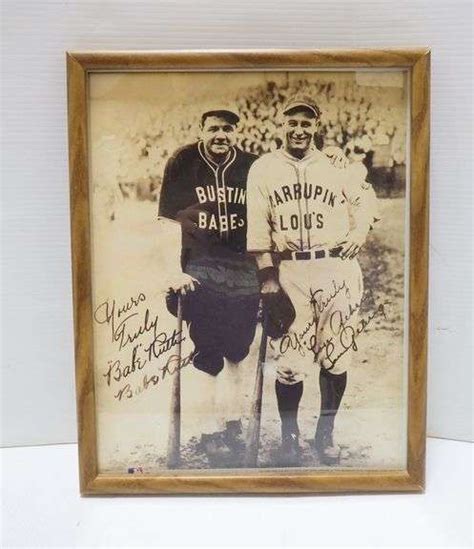 Babe Ruth And Lou Gehrig No Bustin Babe S And Larrupin Lou S