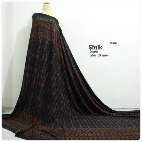 jual kain crinkle motif kain motif bordir kain kotif etnik motif