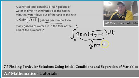 Finding Particular Solutions Using Initial Conditions And