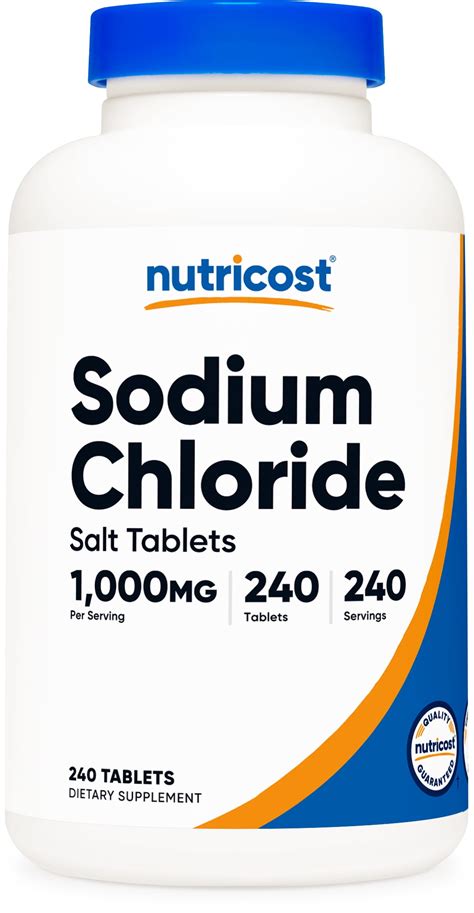 Nutricost Sodium Chloride Mg Tablets Salt Tablets Non Gmo