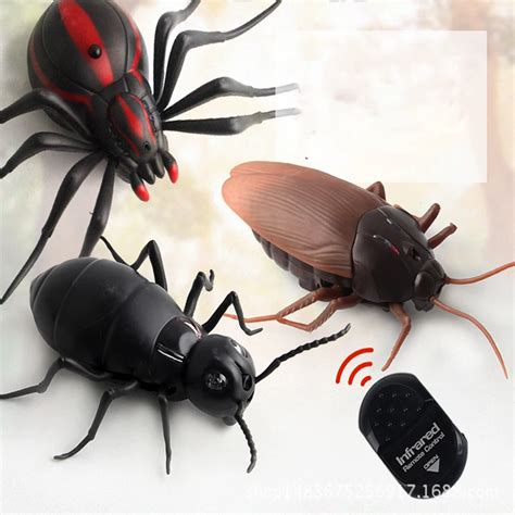 Tricky Infrared Remote Control Cockroach Spider Ant RC Toy Fake ...