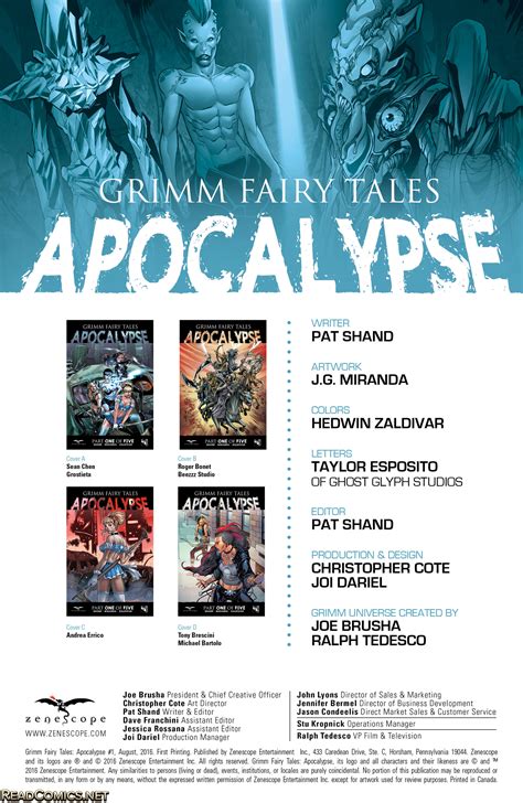 Grimm Fairy Tales: Apocalypse (2016-) Chapter 1 - Page 1