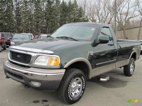 2001 Dark Highland Green Metallic Ford F150 Xlt Regular Cab 4x4