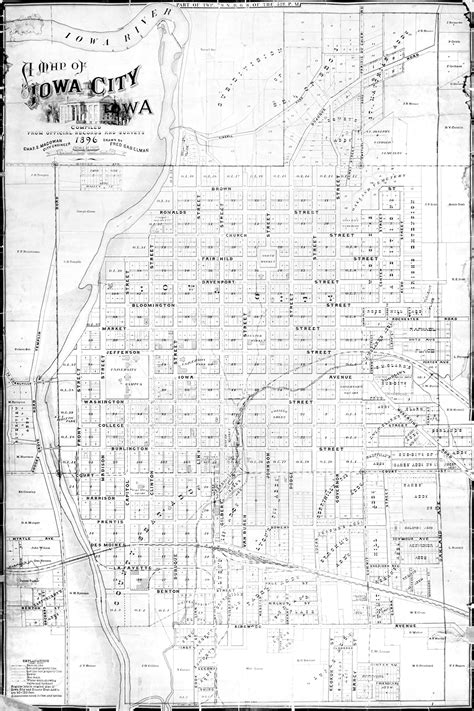 Historical Maps Collection - A Map of Iowa City, Iowa | Iowa City ...