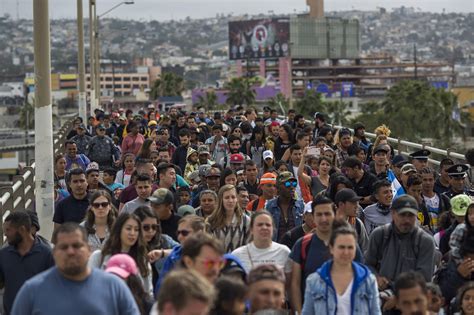 PHOTOS Immigrant Caravan Arrives At U S Border Los Angeles Times