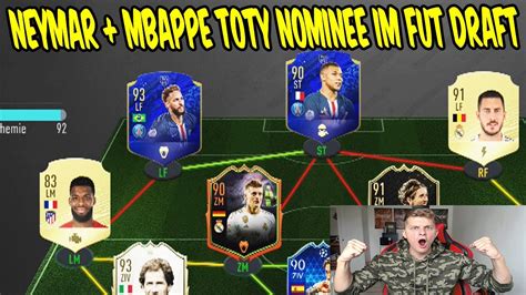 NEYMAR MBAPPE TOTY Nominee Im Fut Draft Zusammen Am Start Fifa 20