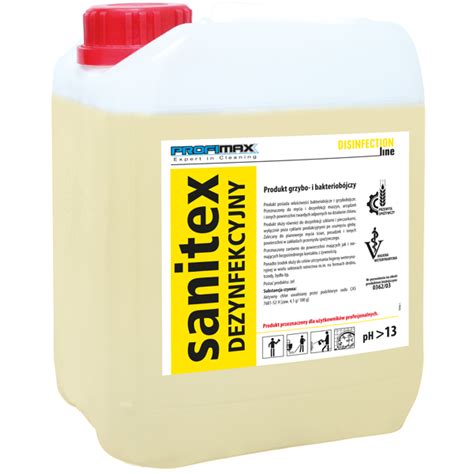SANITEX DEZYNFEKCYJNY środek do dezynfekcyjnego czyszczenia, 5L - MAKCHEM