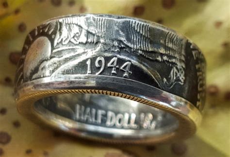 Walking Liberty Silver Coin Ring Etsy