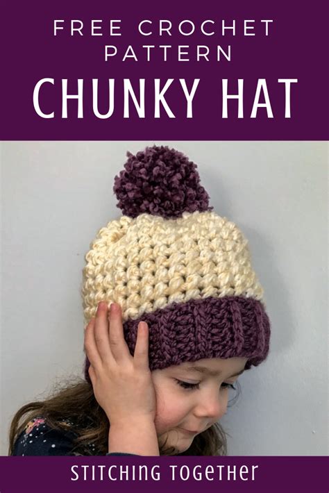 Love This Chunky Yarn Crochet Hat Pattern Free Crochet Hats Free