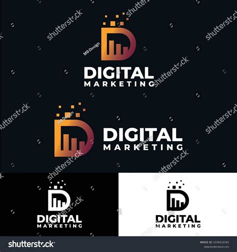 Digital Marketing Logo Editable Template Stock Vector Royalty Free 2156232291 Shutterstock