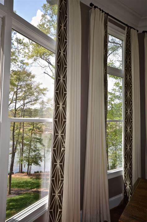 Custom Banded Drapery Panels - Etsy | Custom drapery designs, Drapery designs, Arched window