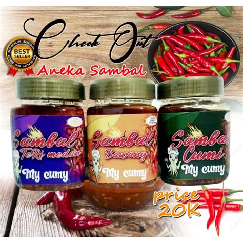 Jual Sambal Cumi Teri Medan Sambel Bawang Cod Baby Cumi Masak Cumi