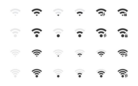 Wifi Sign Set Conceptual Wifi Vector Symbols Wireless Internet Signal