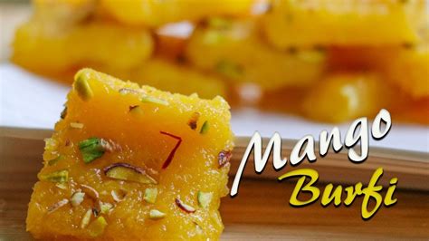 Simple Mango Coconut Burfi No Condense Milk Mango Barfi Mango