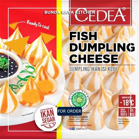 Jual Premium CEDEA Fish Dumpling Cheese Bakso Ikan Isi Keju 500gr