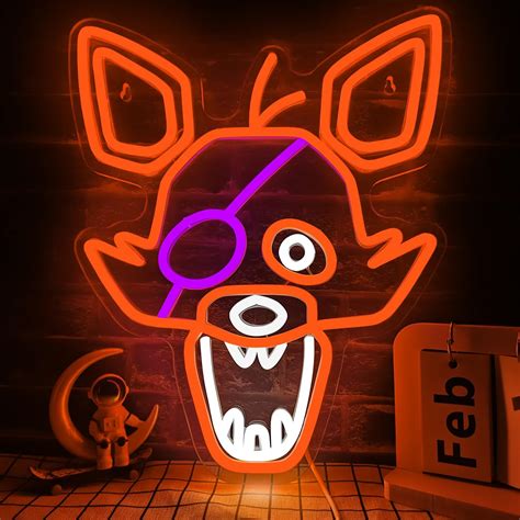 Amazon Five Nights At Freddy S Fnaf Freddy Neon Sign For Wall