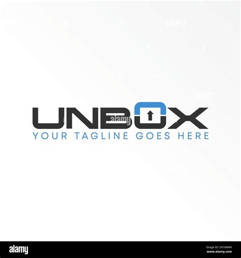 Lettre Ou Mot Unbox Sans Serif Police Avec Fl Che Ou Image Vers Le Haut