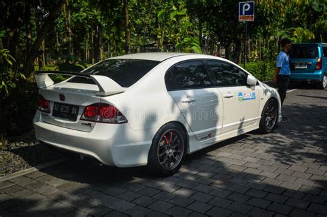 Modified Honda Civic Type R FD2 in JDM Run Car Meet Stock Image - Image of showroom, white ...