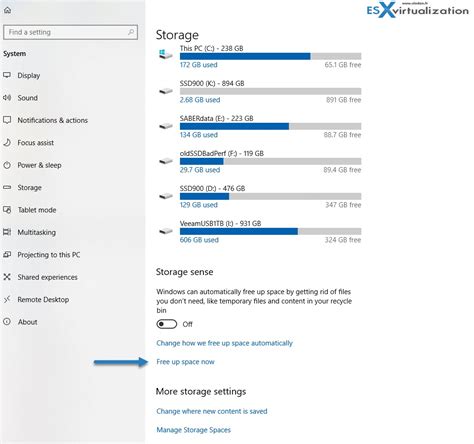 Free Up Disk Space On Windows 10 - The New Way - ESX Virtualization