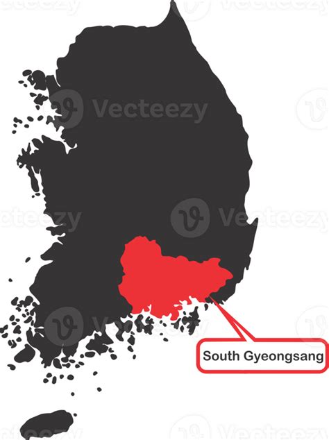 South Gyeongsang city pin map location 23427064 PNG