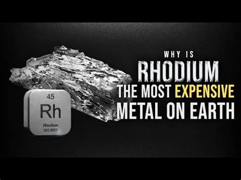 Rhodium (Rh) Element: Rare Expensive Metal Properties, Uses