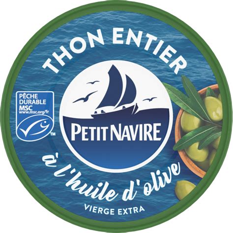 Thon Entier L Huile D Olive Vierge Extra Msc Petit Navire