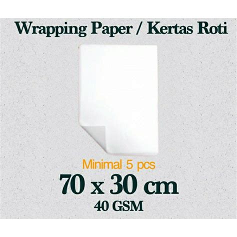 Jual Wrapping Paper Kertas Roti Kemasan Paket Kemasan Produk Kemasan