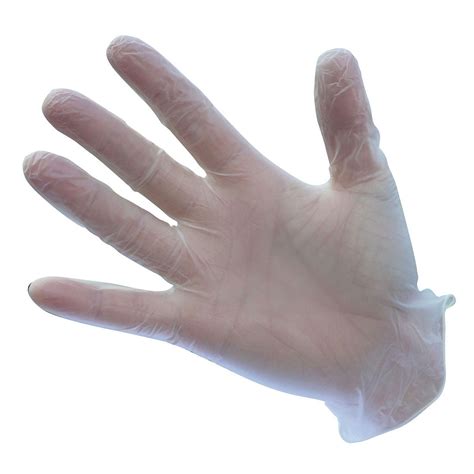 Powdered Vinyl Disposable Glove Clear A900 Box Of 100 The Work