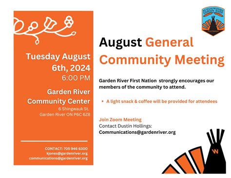 August.6th.2024 Community General Meeting. - Garden River First Nation