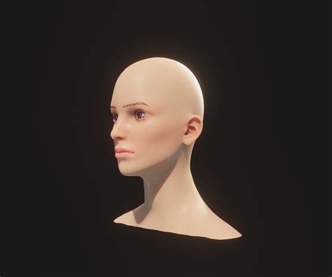 3d Model Collection Realistic Male Female Head 3d Model Animated Facial Expressions Vr Ar