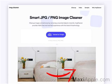 ImgCleaner AI Effacer Des Elements Sur Une Photo Gratuit MaxiApple