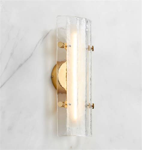 Willamette 16 LED Clear Fluted Glass Wall Sconce Rejuvenation