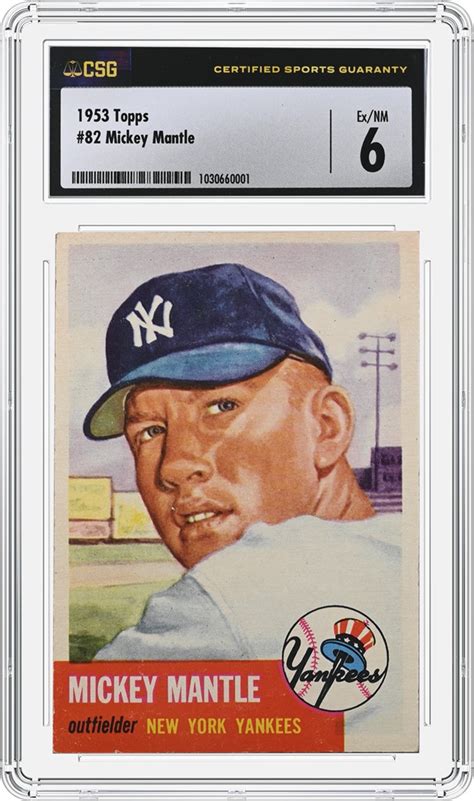 CSG Certifies High Grade Mickey Mantle Card CGC